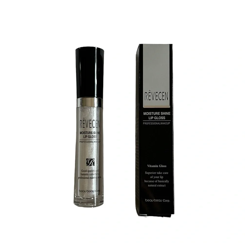 Revecen Moisture Shine Lip Gloss #01 White Shimmer K-Beauty Discontinued NWT